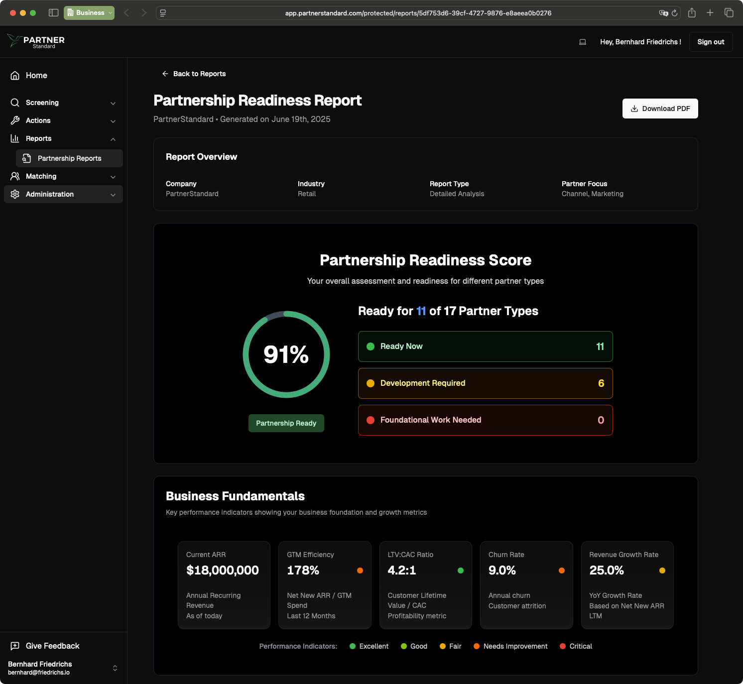 The Reporting Feature: Your Data-Driven Roadmap screenshot
